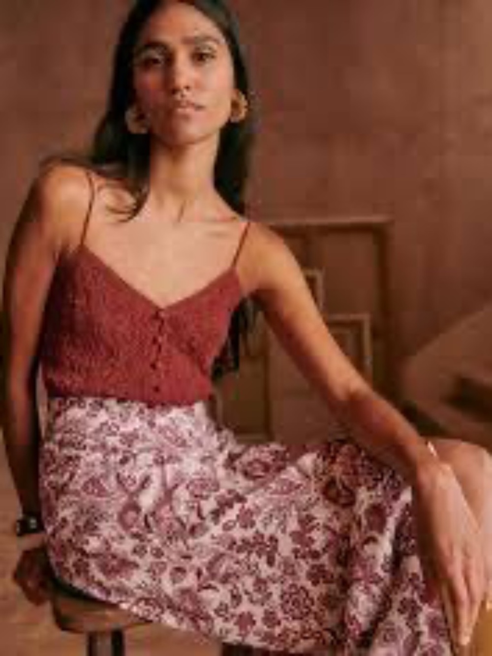 NWT Tabata Ghalia Print Ecru